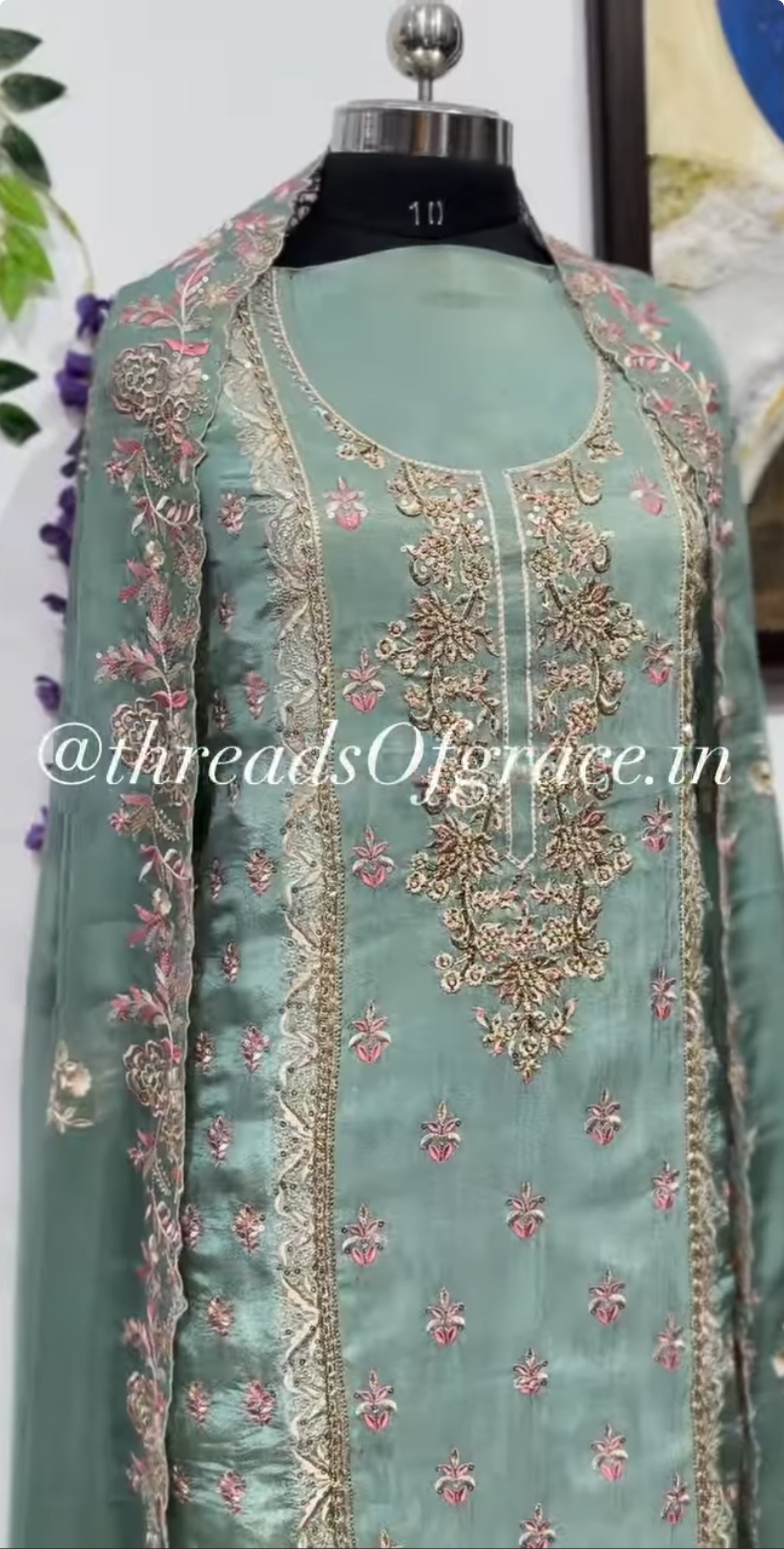 Teal breeze shimmer suit - Image 6