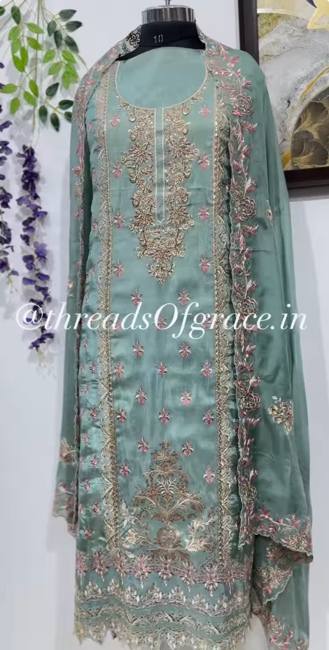 Teal breeze shimmer suit