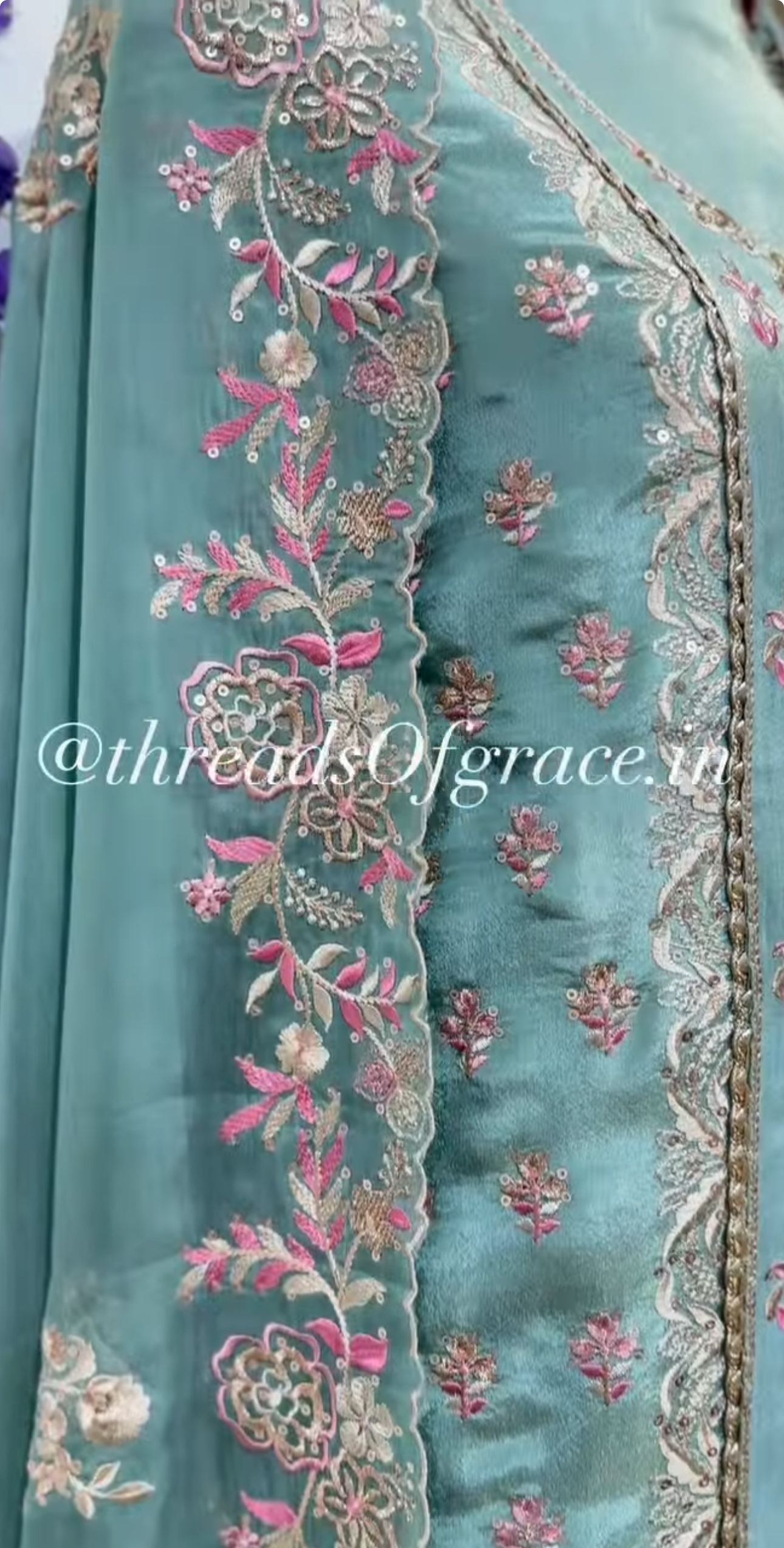 Teal breeze shimmer suit - Image 4