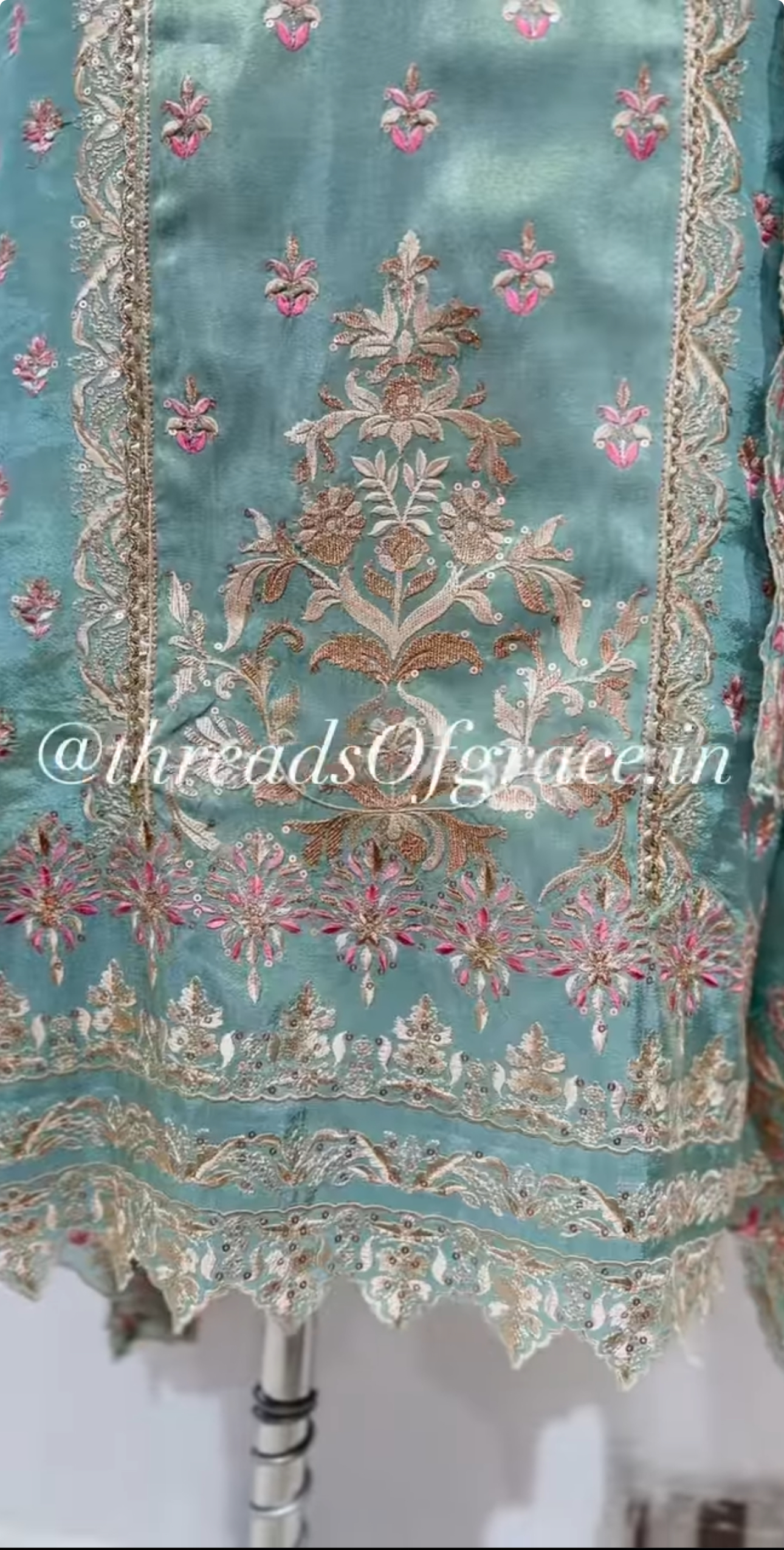 Teal breeze shimmer suit - Image 5